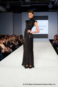 Dress by winner of the Emerging Designer contest, Ramona Rusu