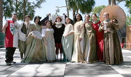 The Art Institute of Fort Lauderdale fashion design students on the Renaissance Festival