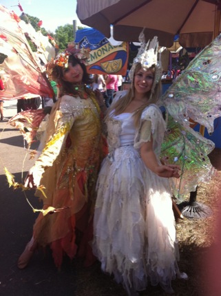 Fairies at the Renaissance Festival. 