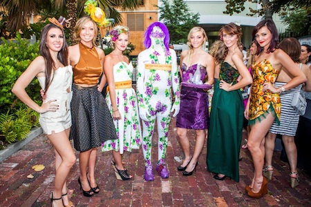Models from left to right Marissa Tatakis, Miranda Coleman, Tia Morrill, DJ Morph, Dolly Peel, Autumn Harris, Lauren Coleman